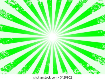 Grunge abstract shine green background (vector, illustration, pattern)