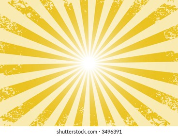 Grunge abstract shine orange background (vector, illustration, pattern)
