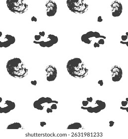 farbige abstrakte Flecken doodle Muster