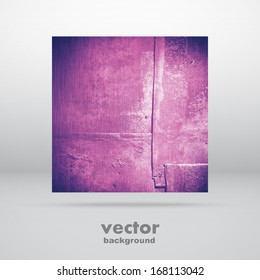 Grunge abstract square banner, vector background