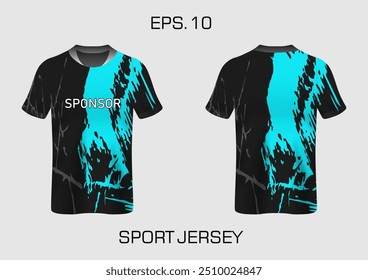 gunge abstract stripes mockup esporte t-shirt design para futebol, corridas, e esportes, corrida de design kit