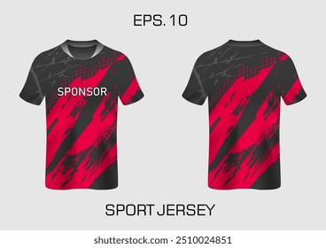 gunge abstract stripes mockup esporte t-shirt design para futebol, corridas, e esportes, corrida de design kit