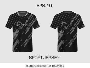 gunge abstract stripes mockup esporte t-shirt design para futebol, corridas, e esportes, corrida de design kit