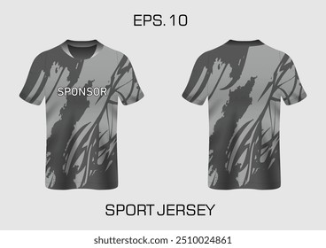 gunge abstract stripes mockup esporte t-shirt design para futebol, corridas, e esportes, corrida de design kit