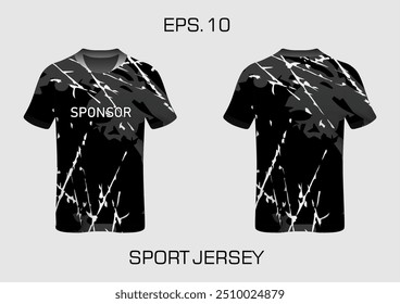 gunge abstract stripes mockup esporte t-shirt design para futebol, corridas, e esportes, corrida de design kit