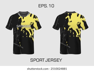 grunge abstract stripes mockup sport t-shirt design for football, racing, e sports, running design kit