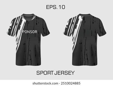 gunge abstract stripes mockup esporte t-shirt design para futebol, corridas, e esportes, corrida de design kit