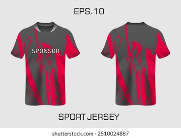 gunge abstract stripes mockup esporte t-shirt design para futebol, corridas, e esportes, corrida de design kit