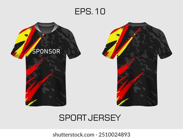 gunge abstract stripes mockup esporte t-shirt design para futebol, corridas, e esportes, corrida de design kit