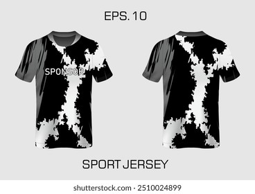 gunge abstract stripes mockup esporte t-shirt design para futebol, corridas, e esportes, corrida de design kit