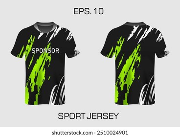 gunge abstract stripes mockup esporte t-shirt design para futebol, corridas, e esportes, corrida de design kit