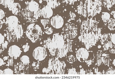 Grunge abstract texture spheres, spot, circles. Vector background