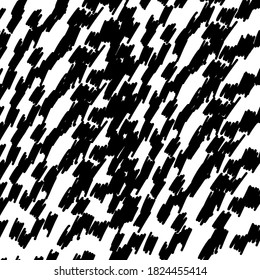Grunge abstract texture.Vector Background. Simple black and white brush pattern. Scandinavian style, design for wallpaper, fabric, textile.