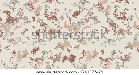 Grunge abstract vector seamless pattern. Marble granite stone texture. Abstract marbled surface in earthy tones. Natural-like repeated background with chaotic spots, dirt, ink paint stains, scratches