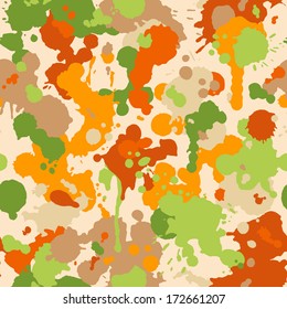 Grunge abstract watercolor background. Watercolor composition for scrapbook design. Seamless watercolor pattern. EPS 8.