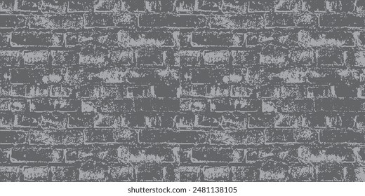 Grunge aged stone design of house. Decayed uneven outside surface of stained wall. Damaged vintage medieval mansion. Dirty ruined shabby texture of 