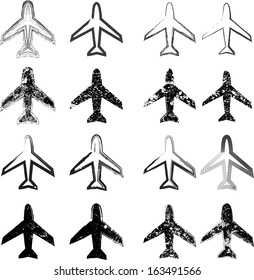 Grunge airplanes