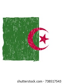 Grunge Algeria flag vector easy to use