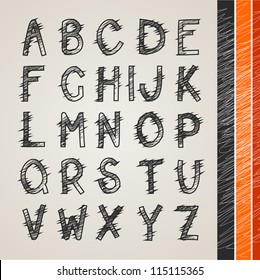 Grunge  alphabet