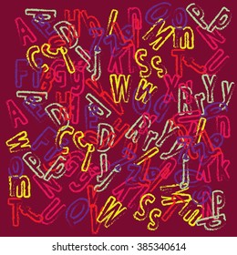 Grunge alphabet