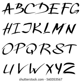 Grunge alphabet