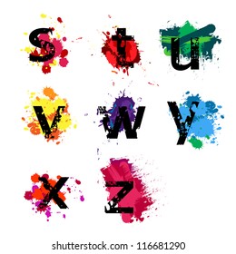 Grunge Alphabet Letters - Additional Letters in Portfolio