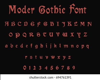 Grunge Alphabet -  Vector art - Dirty Texture  Font.  Vector font