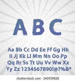 Grunge Alphabet vector set for your design
