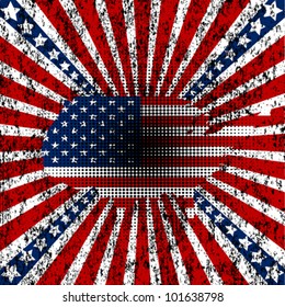 Grunge American background