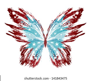 Grunge American Butterfly