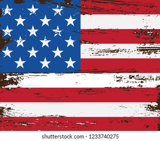 Grunge American flag