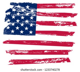 Grunge American flag