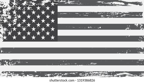 Grunge American flag. 