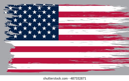 Grunge American flag.