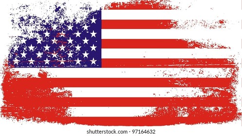 grunge American flag