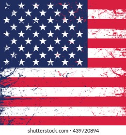 Grunge American flag background - ideal for Independence Day
