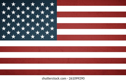 Grunge american flag background - Vector