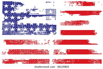 grunge american flag background,vector illustration