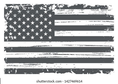 Grunge American flag.Old dirty USA flag.