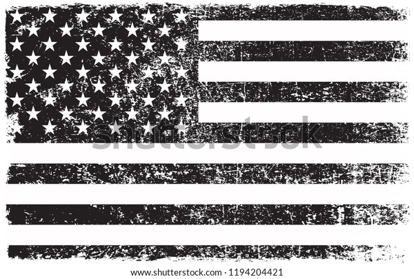 グランジアメリカ国旗 古いダーティー米国国旗 のベクター画像素材 ロイヤリティフリー