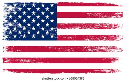 Grunge American flag.USA Independence day background.Happy 4th of July.