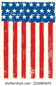 A grunge american flag for a poster