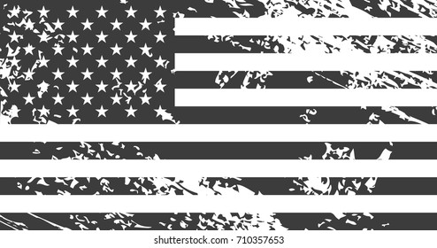 Grunge american flag. Vintage background for web design