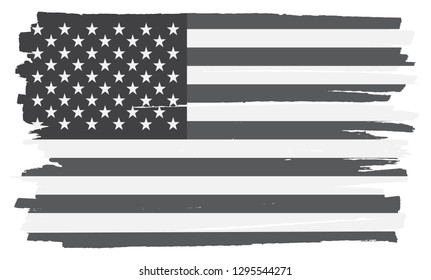 Grunge American flag.Dirty flag of USA.