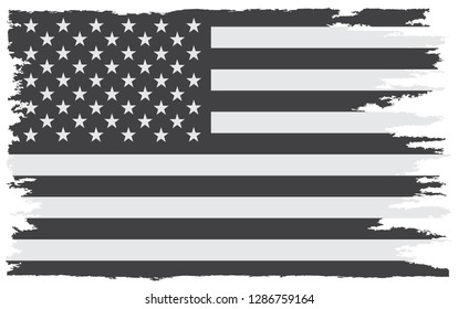 Grunge American flag.Dirty old USA flag.