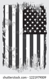 Grunge American flag.Vector dirty flag of USA.