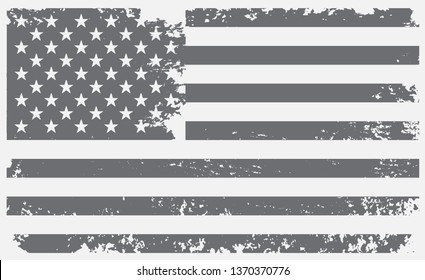 Grunge American flag.Vintage flag of USA.