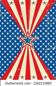 A grunge american poster 