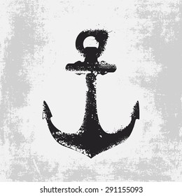 Grunge anchor