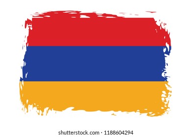 Grunge Armenia flag.flag of Armenia,banner vector illustration. Vector illustration eps10.